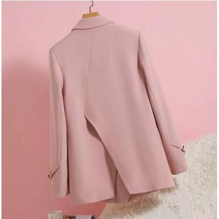 TR25129# 粉色西装外套...